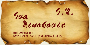 Iva Minoković vizit kartica